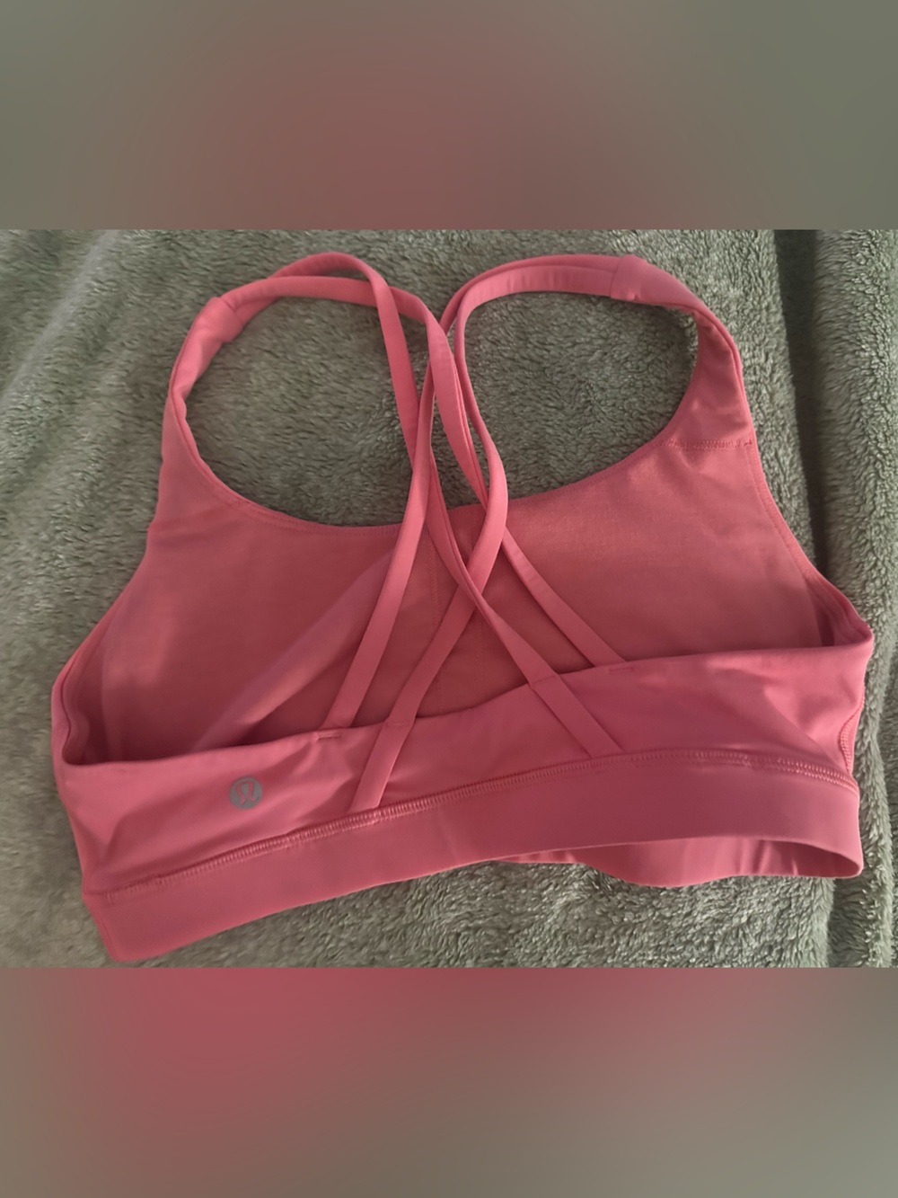 lululemon athletica Coral Pink energy Strappy Sports Bra